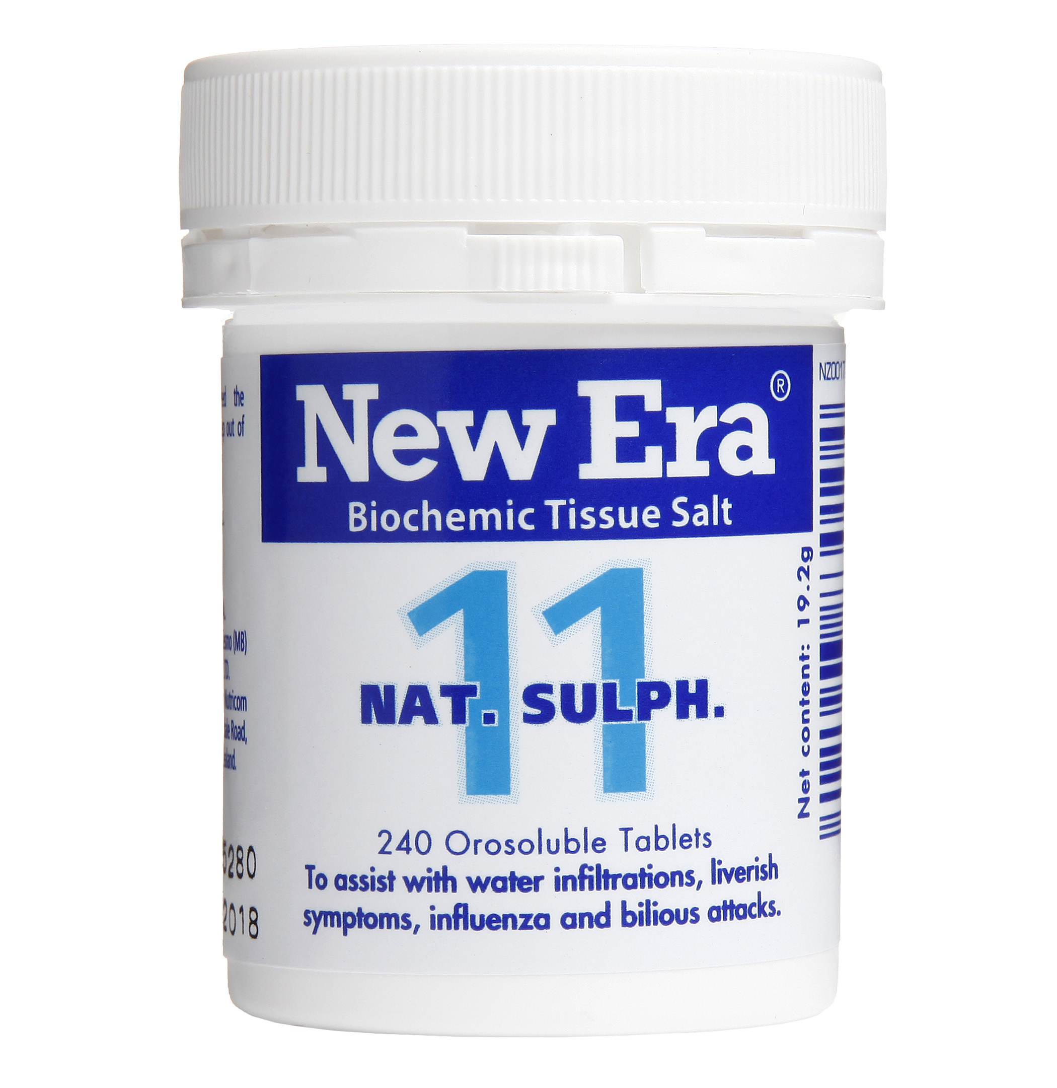 New Era Tissue Salt Nat. Sulph. #11 - Natures Diuretic